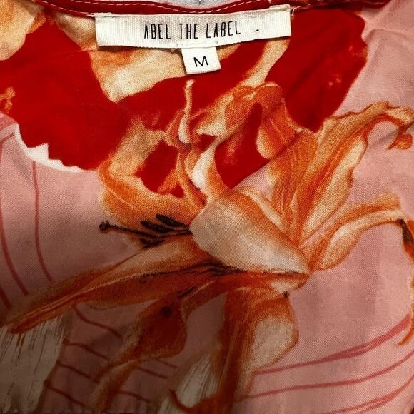 Abel the Label Flower Bomb ShirtDress Orange Pink
Floral Anthropologie Smocked m - Picture 13 of 13